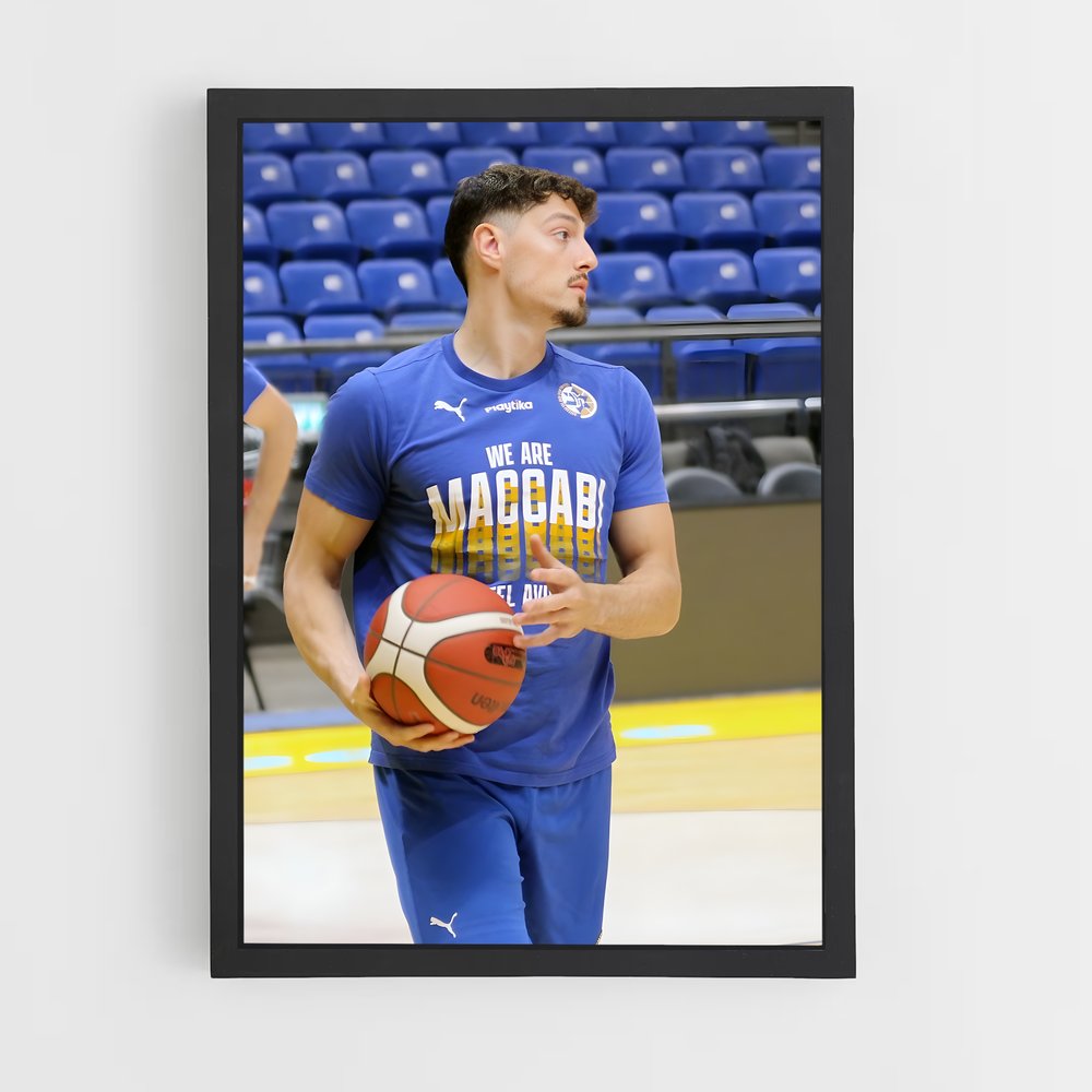 Poster Maccabi tel – affiche Basketball (vue 2)
